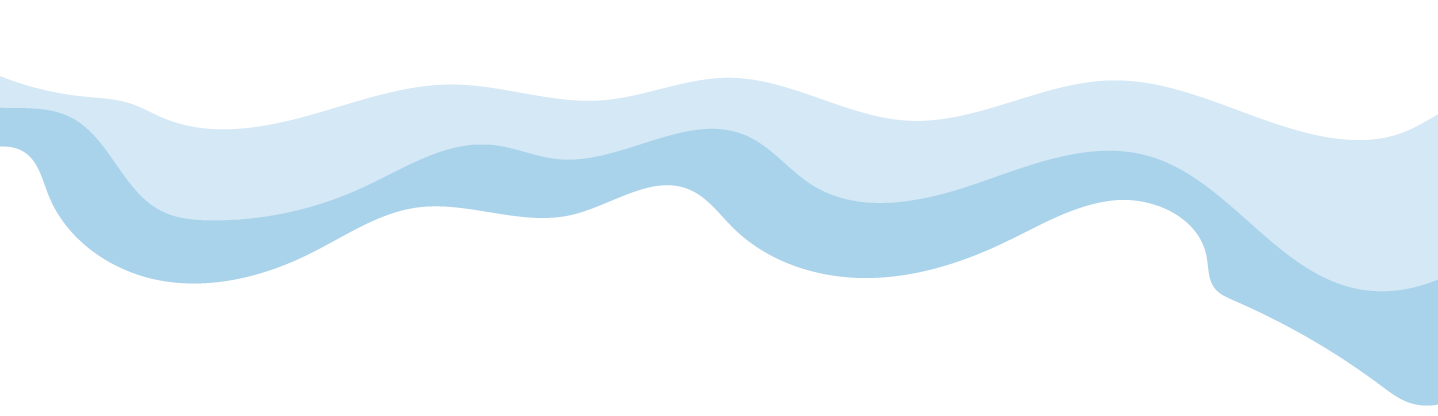 Three layers of wavy blue gradients.