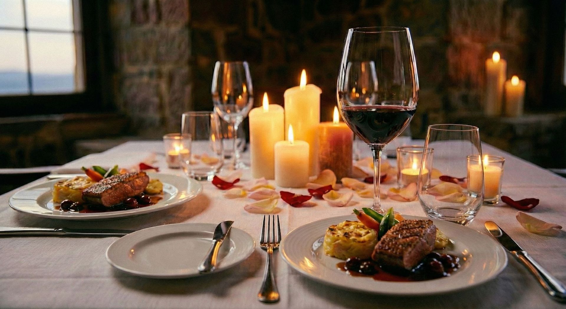 Candle-Light Dinner für 1 Person