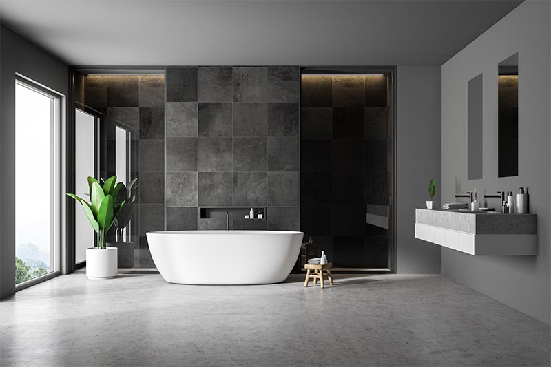 Feature Tiling In Bathroom
