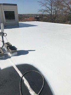 Roofing Installation — Clean White Roof in Pierre, SD