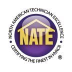 Our HVAC technicians are NATE certified