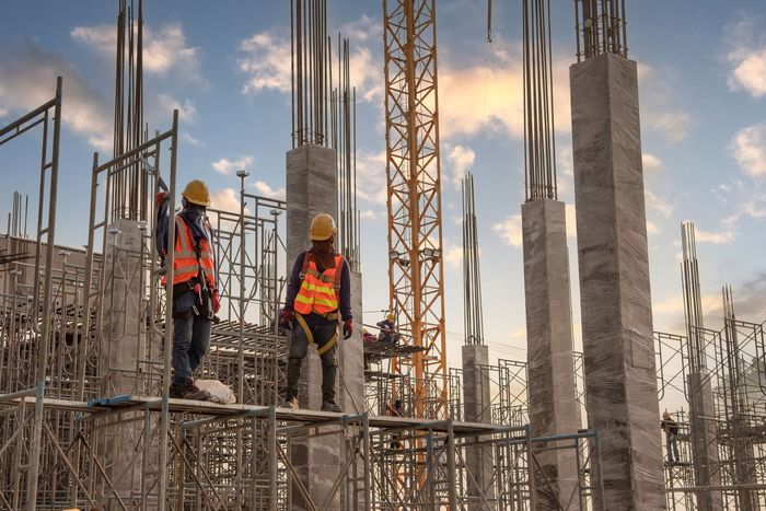 workers in construction site