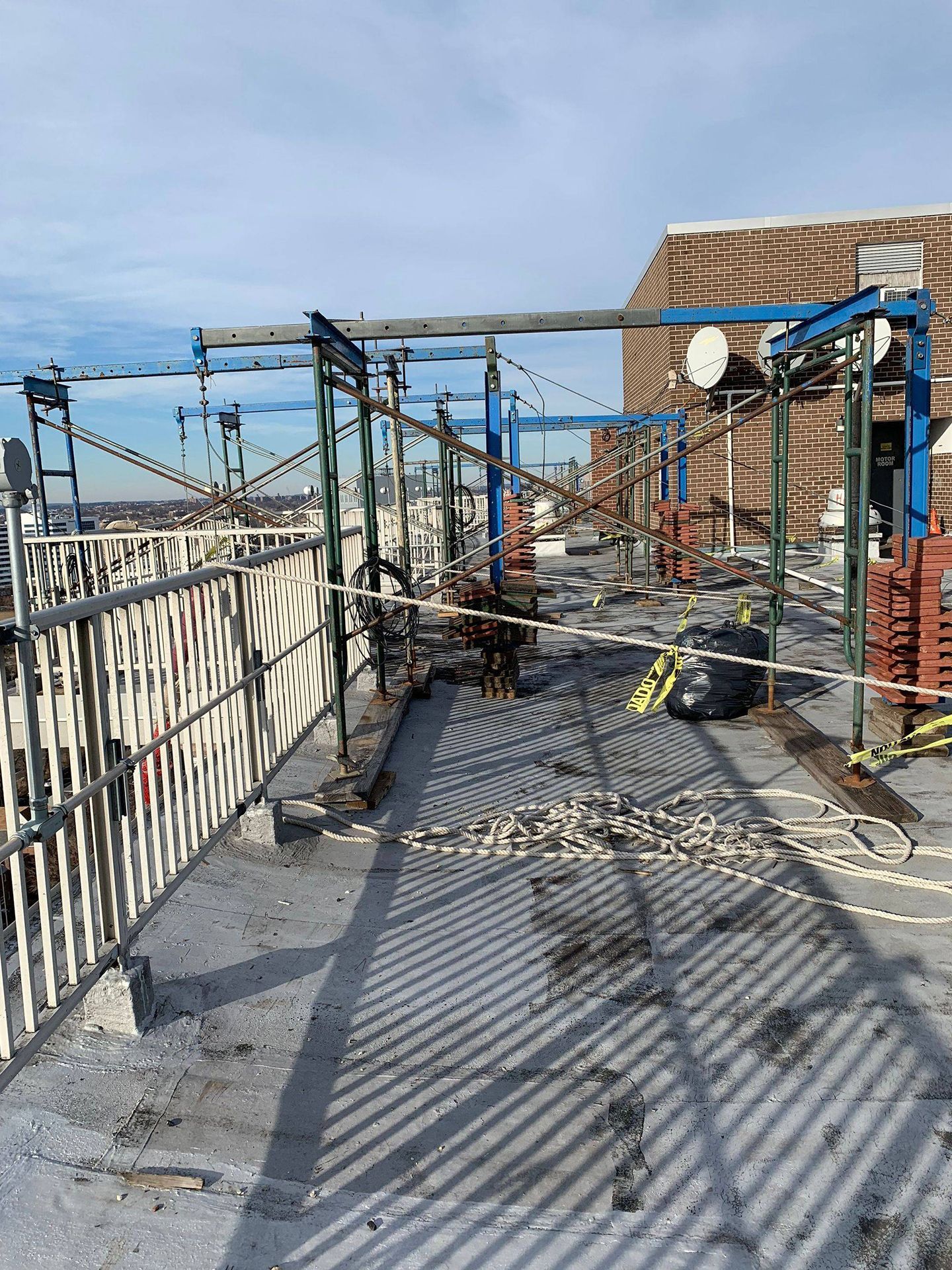 rooftop of building under construction