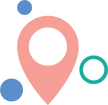 A graphic of a location marker.