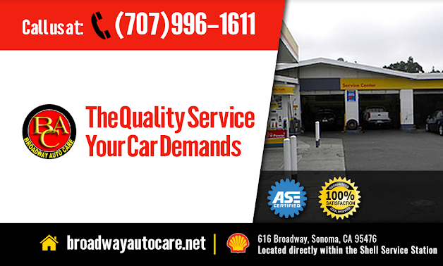 Broadway Autocare Calls us today! (707) 996-1611