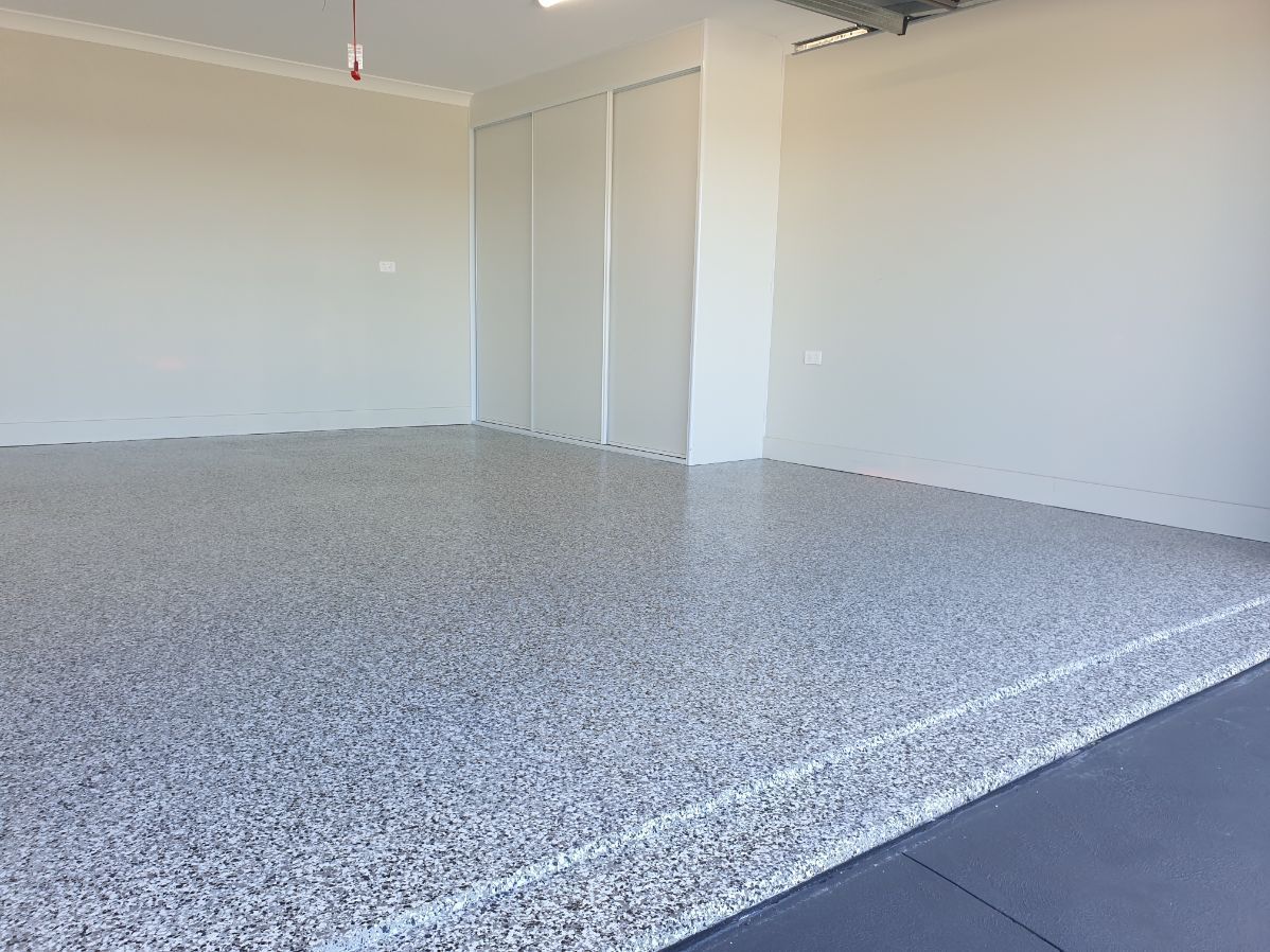 A Finished Epoxy Flooring Project in a Garage — Turn It Crete in St Georges Basin, NSW
