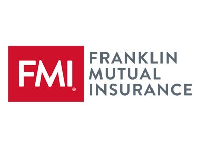 The franklin mutual insurance logo is red and white.