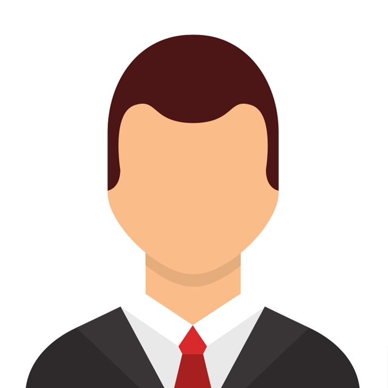 A man in a suit and tie without a face