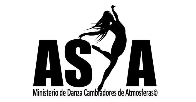 Logo: Silhouette of a dancer leaping between the letters 