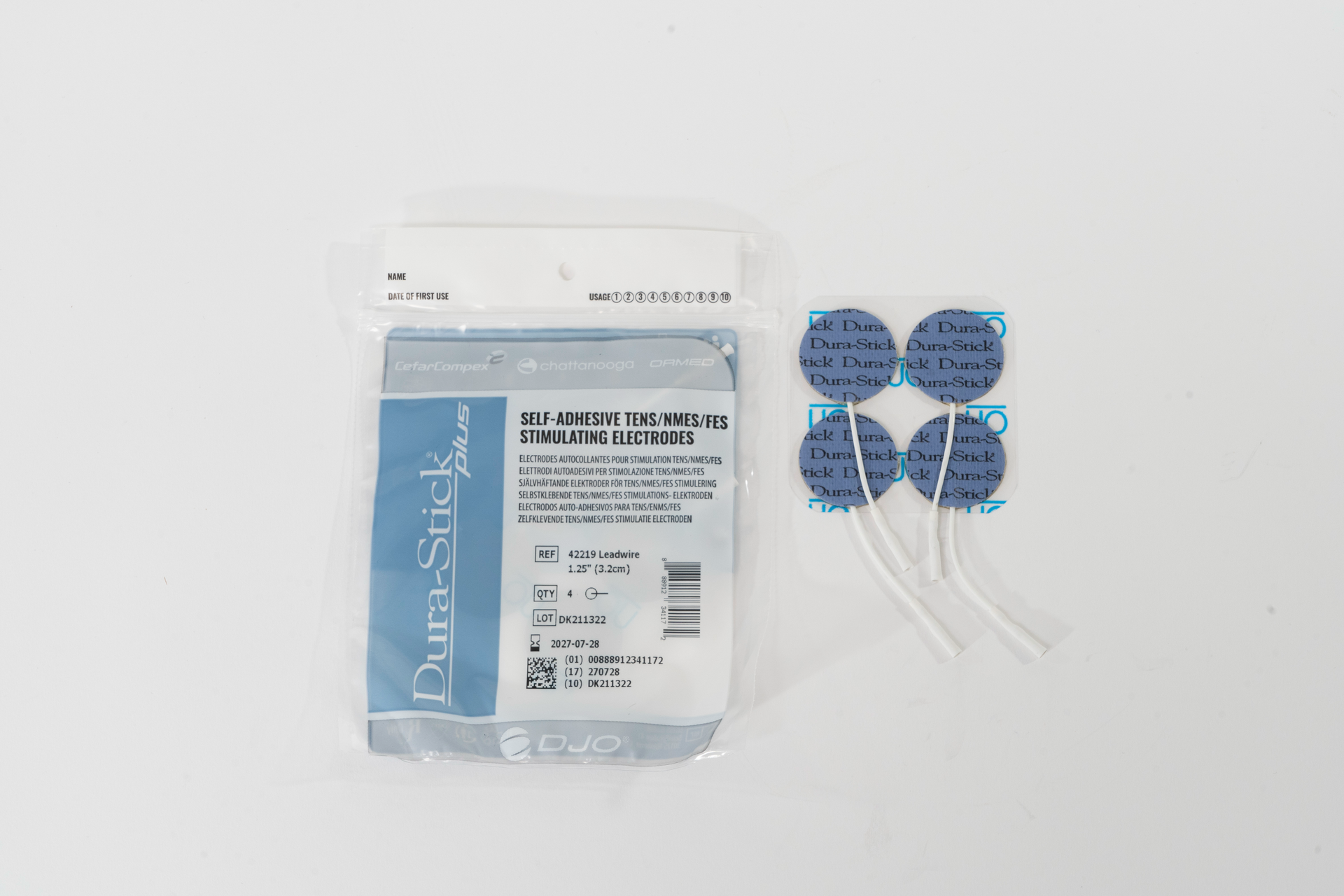 DURA-STICK PLUS REUSABLE ROUND SELF-ADHESIVE ELECTRODE