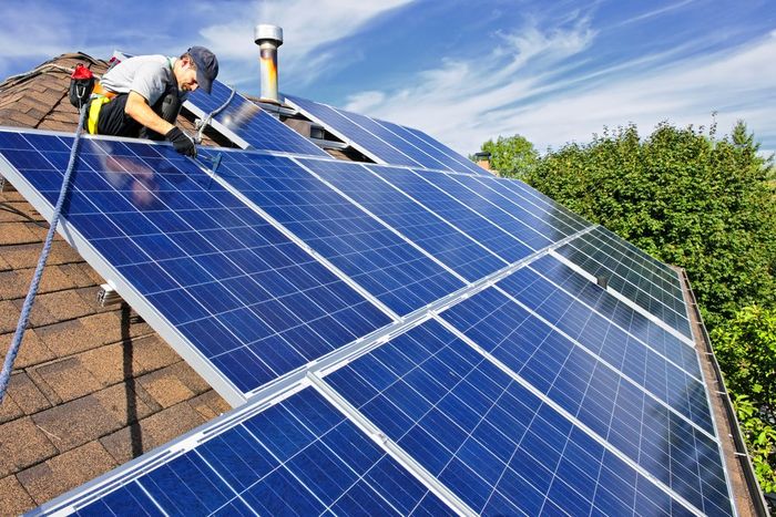 A sustainable residential rooftop solar home energy solution with solar panels