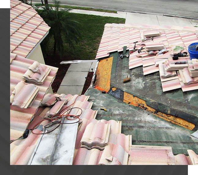 Storm Damage Roof Repair in progress | Roof Smart of SWFL
