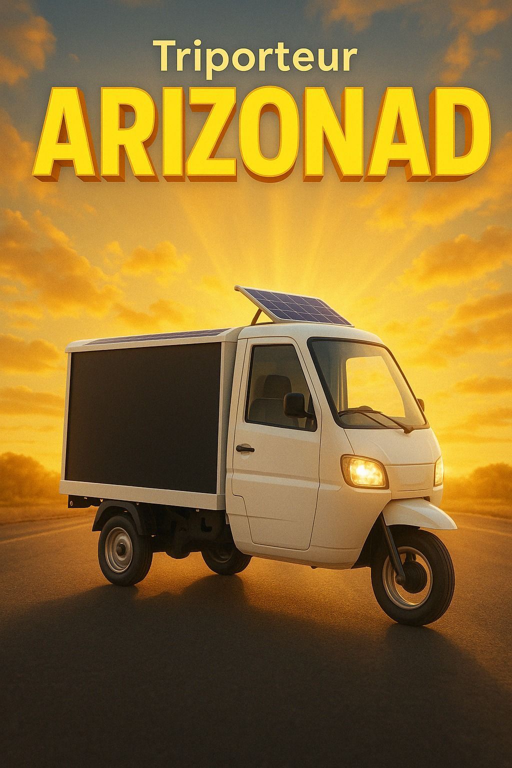 NEW ArizonAd, triporteur 100% électrique équipé d'un écran PanoramAd LED HD by EYE SCREEN