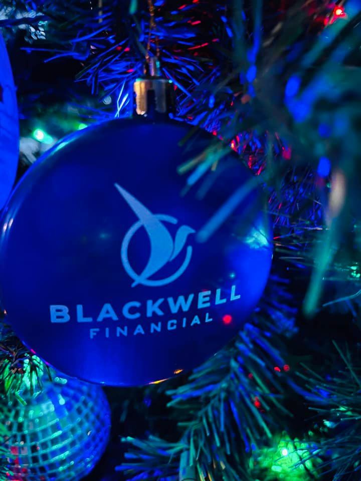 Client Christmas tree with Blackwell ornament