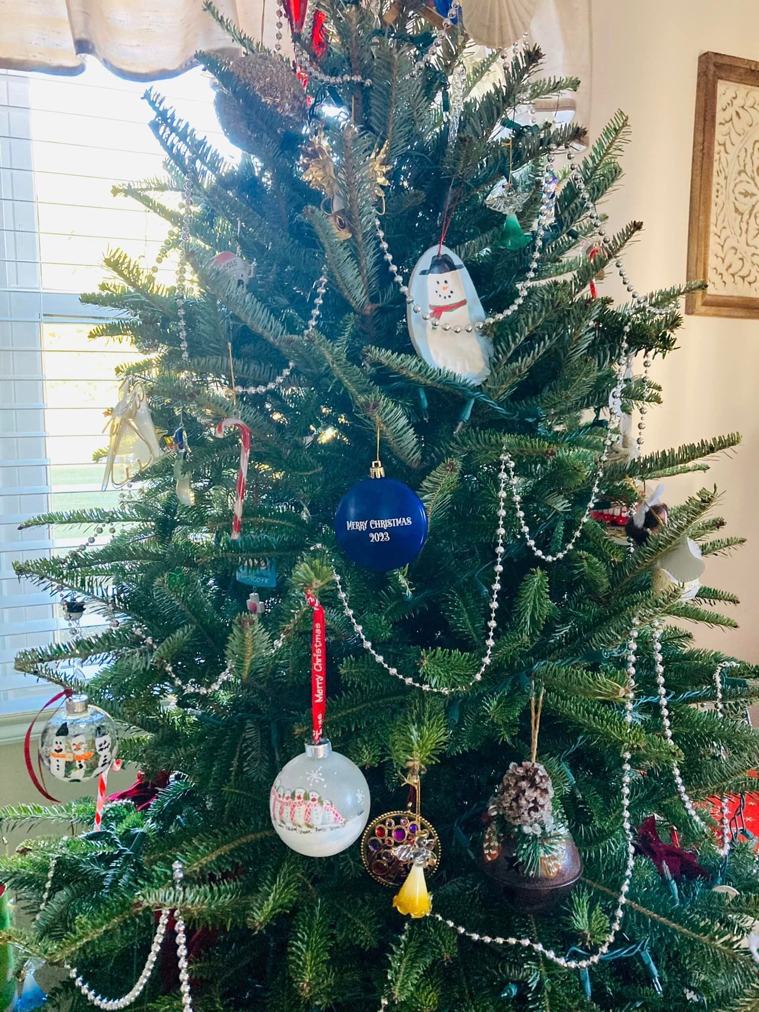 Client Christmas tree with Blackwell ornament