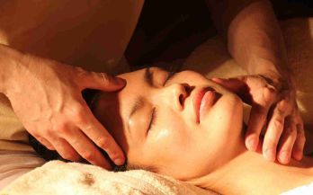 Woman having a cranial sacral therapy — Massage Therapy in Kettering, OH