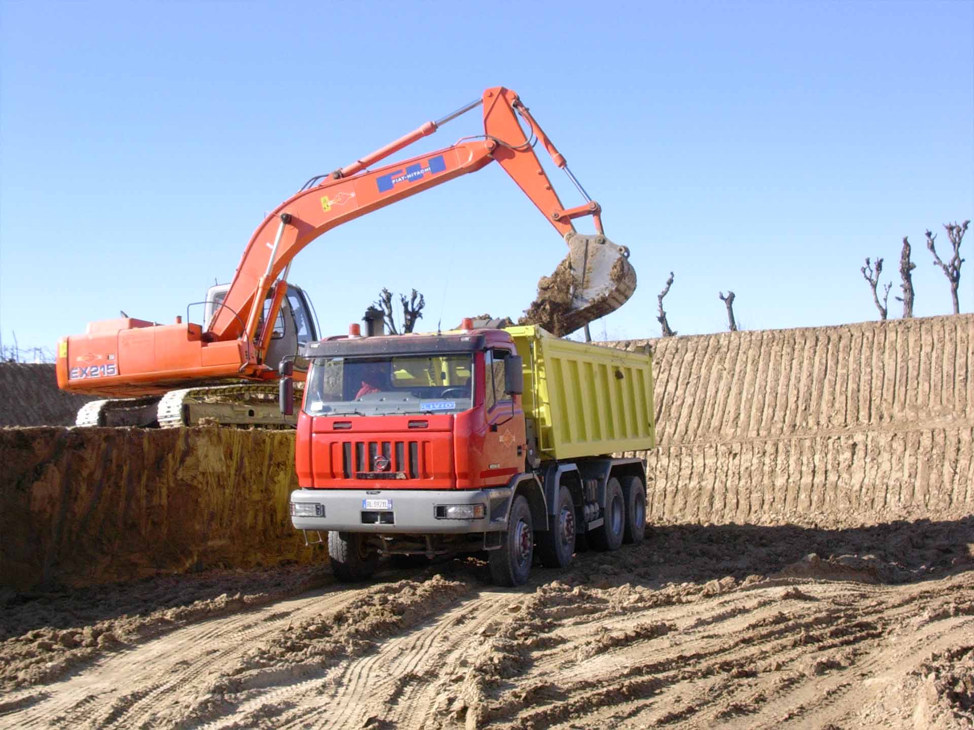 rimozione detriti movimento terra