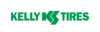 Kelly Tires logo with green text and a stylized green 