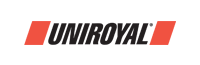 Uniroyal logo with black text and red bars. | DH Automotive