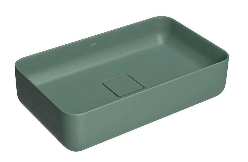 Uma cuba verde em um fundo branco