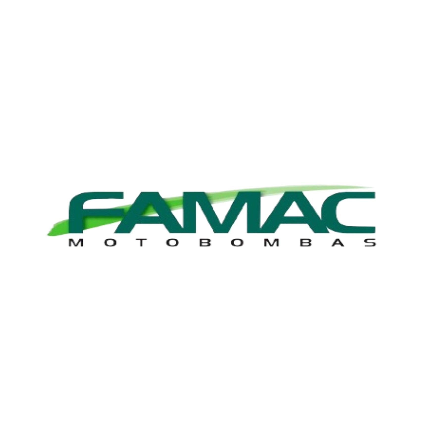 A logo for a company called famac motobombas