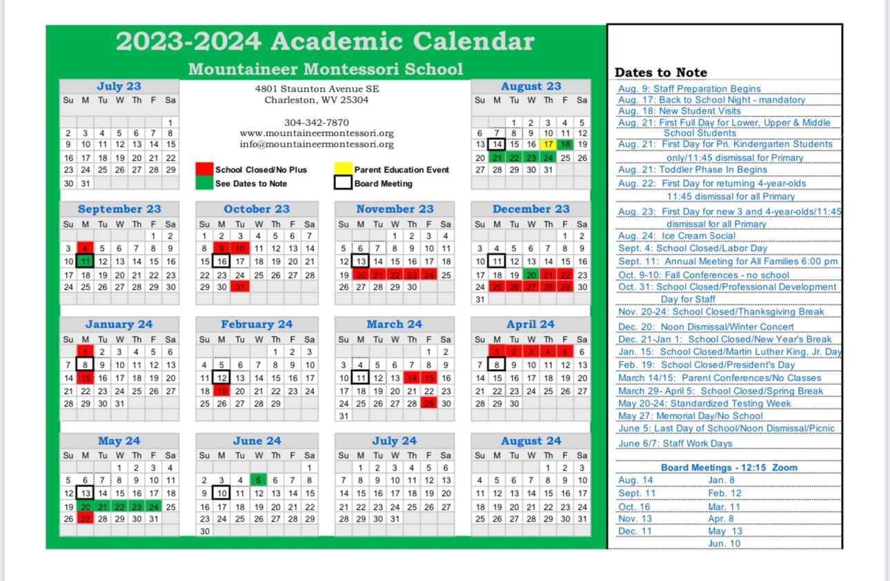 MMS 2022-2023 Calendar