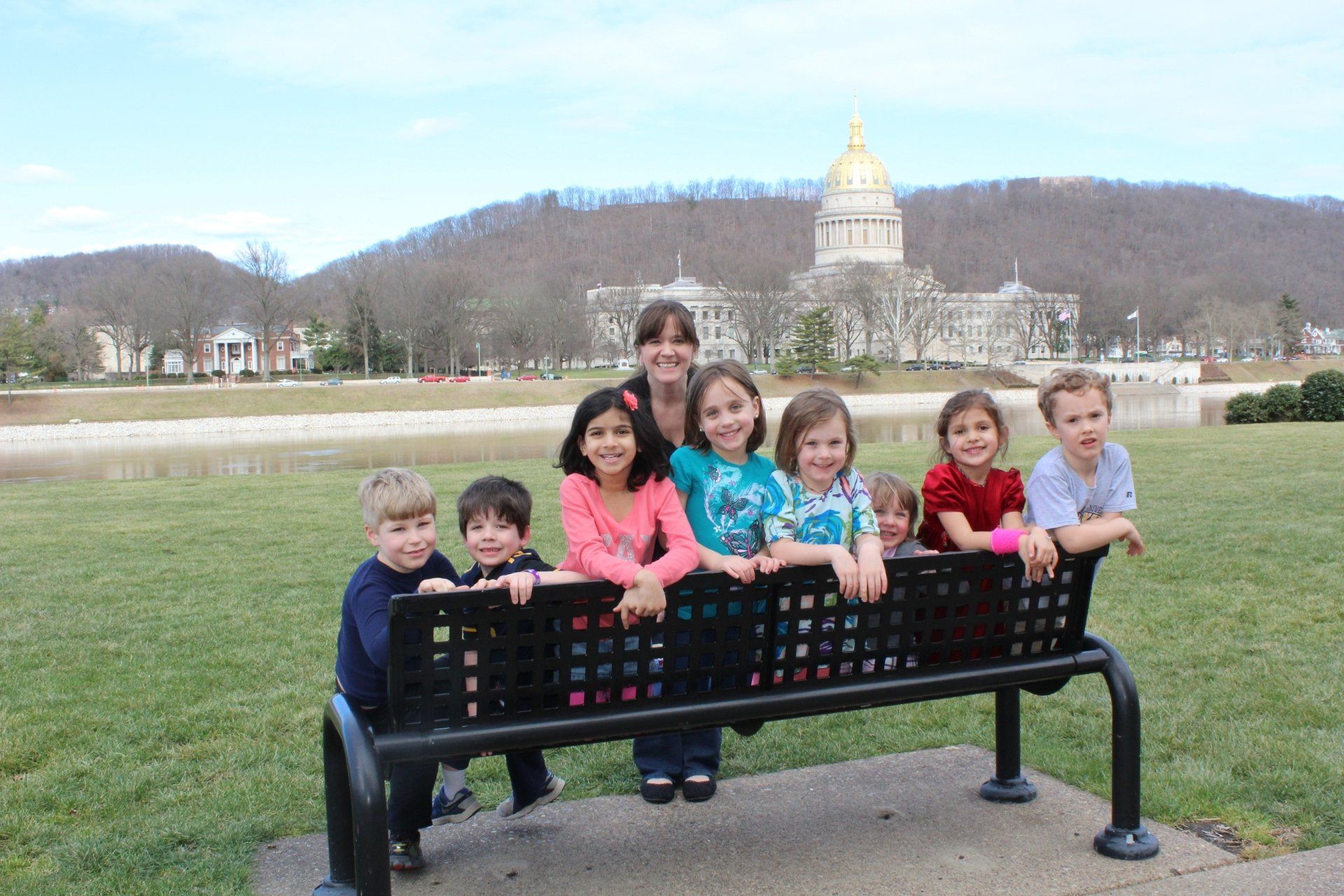 A beautiful school neighborhood
