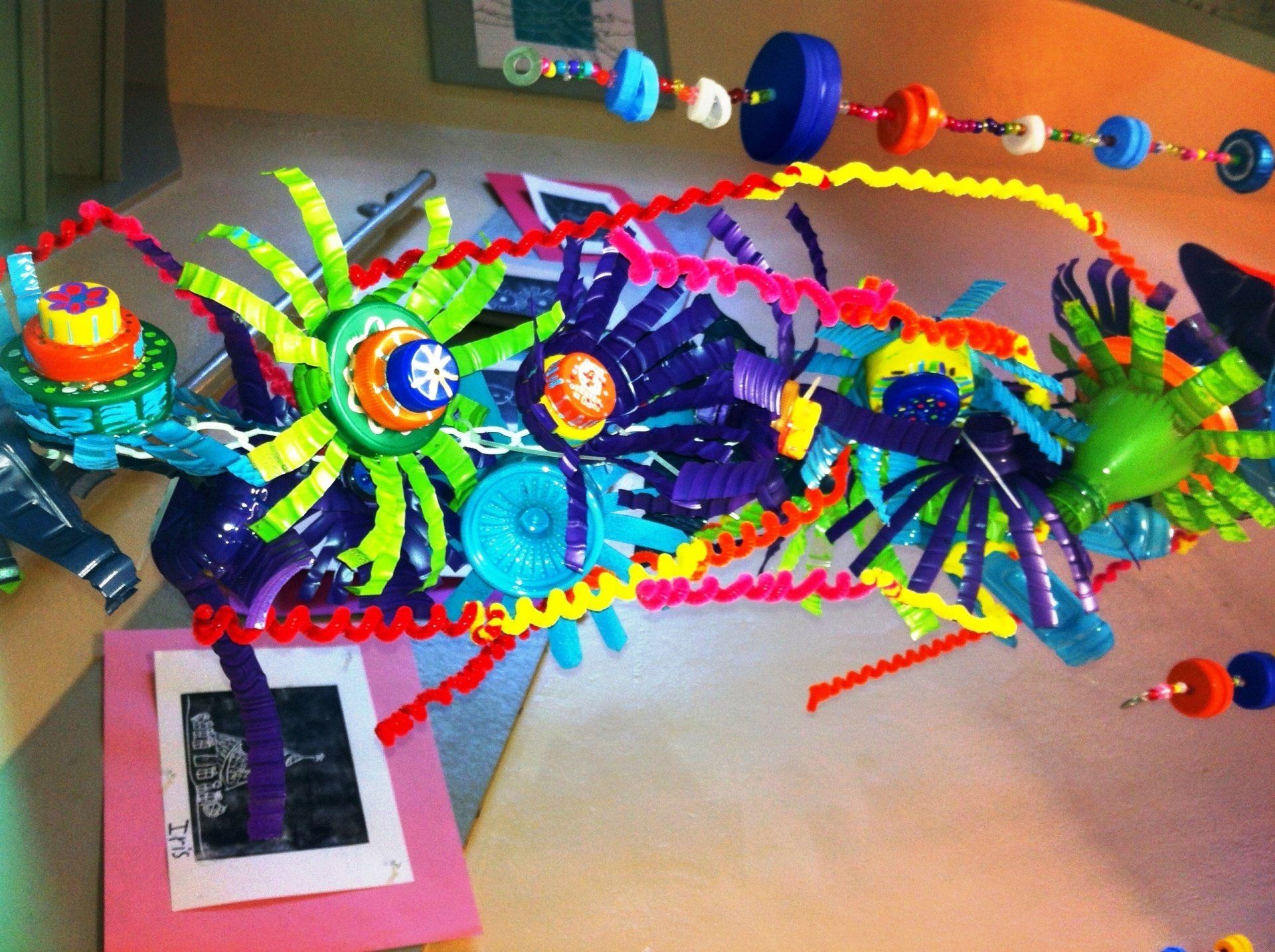 Recycling and upcycled art projects