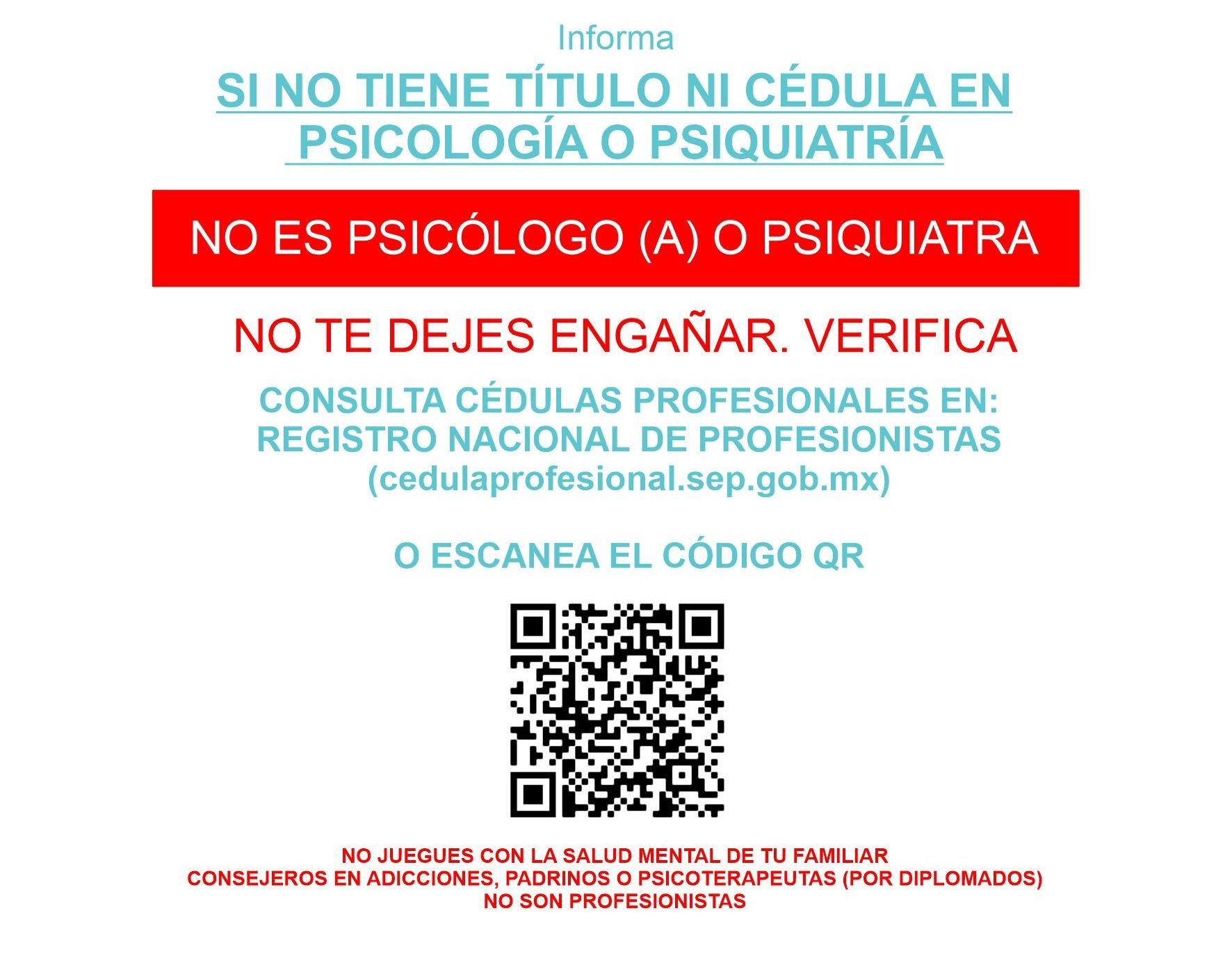 Un cartel para cesma en español con un código qr