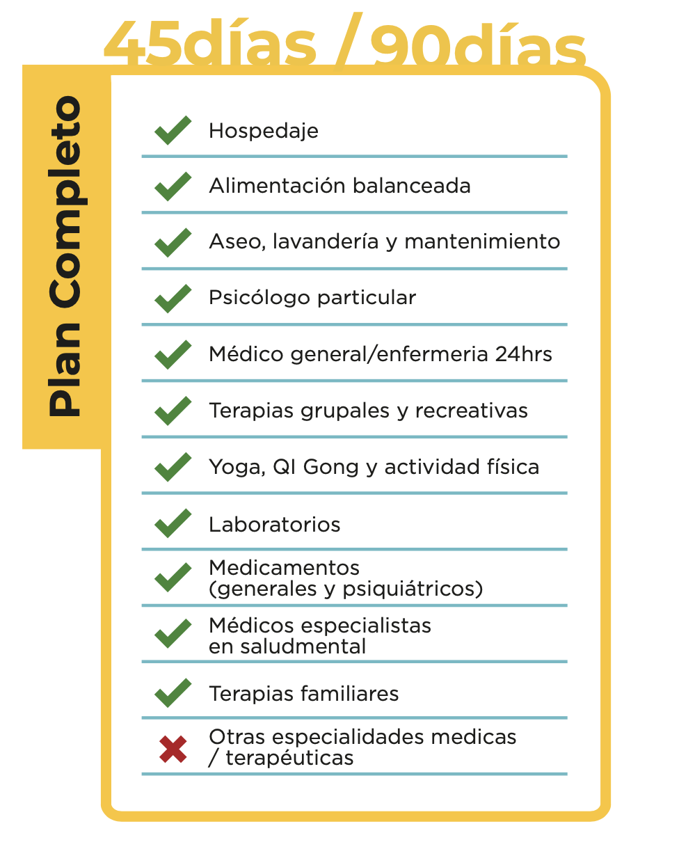 Un anuncio en español de 45 días / 90 días.
