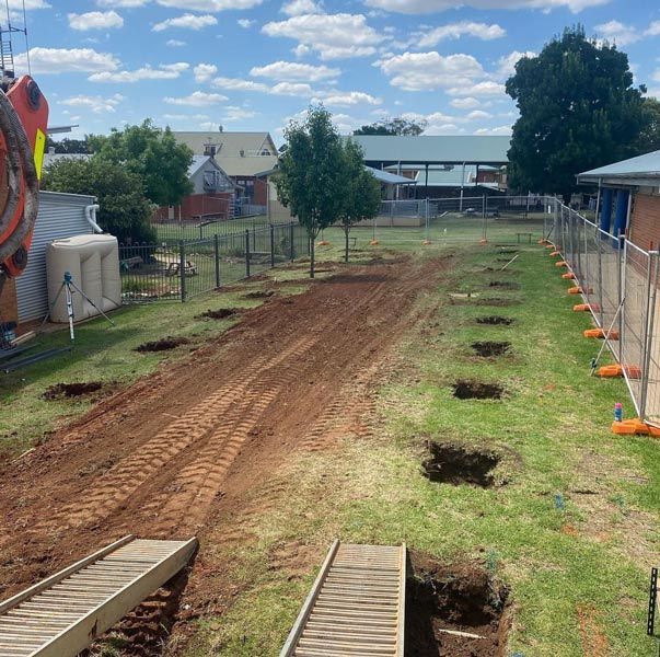 Residential Lawn Excavator Work — RL Hire In Dubbo, NSW