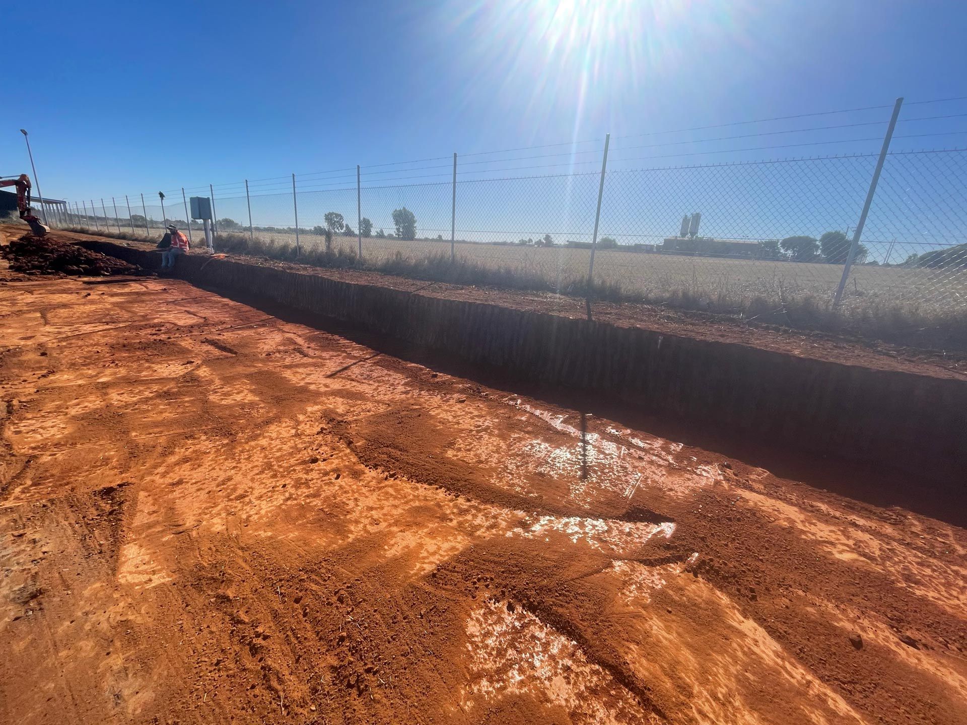 Excavating on a Large Field — RL Hire Machinery Hire in Dubbo, NSW