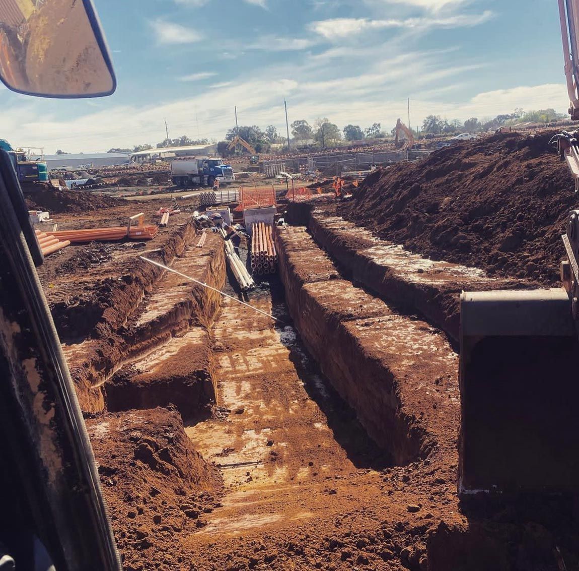 Excavation Work In Progress — RL Hire Machinery Hire in Dubbo, NSW