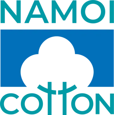 A logo for a company called namoi cotton