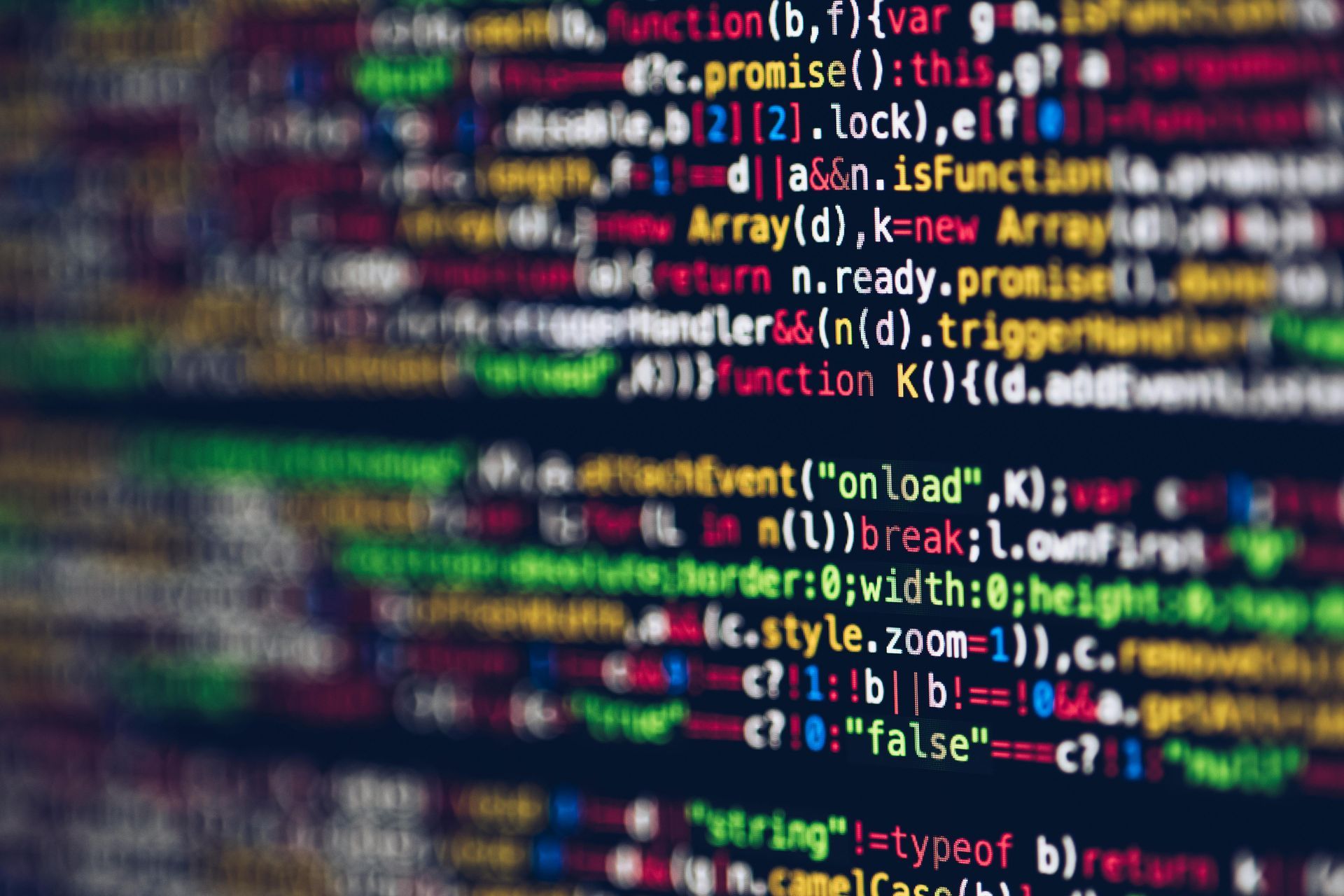 A close up of a computer screen with a lot of code on it.