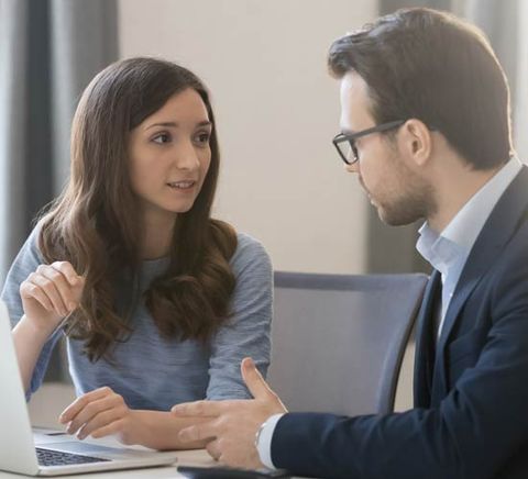 Woman Consulting a Accountant — Ahrens & Associates, S.C. — Appleton, WI