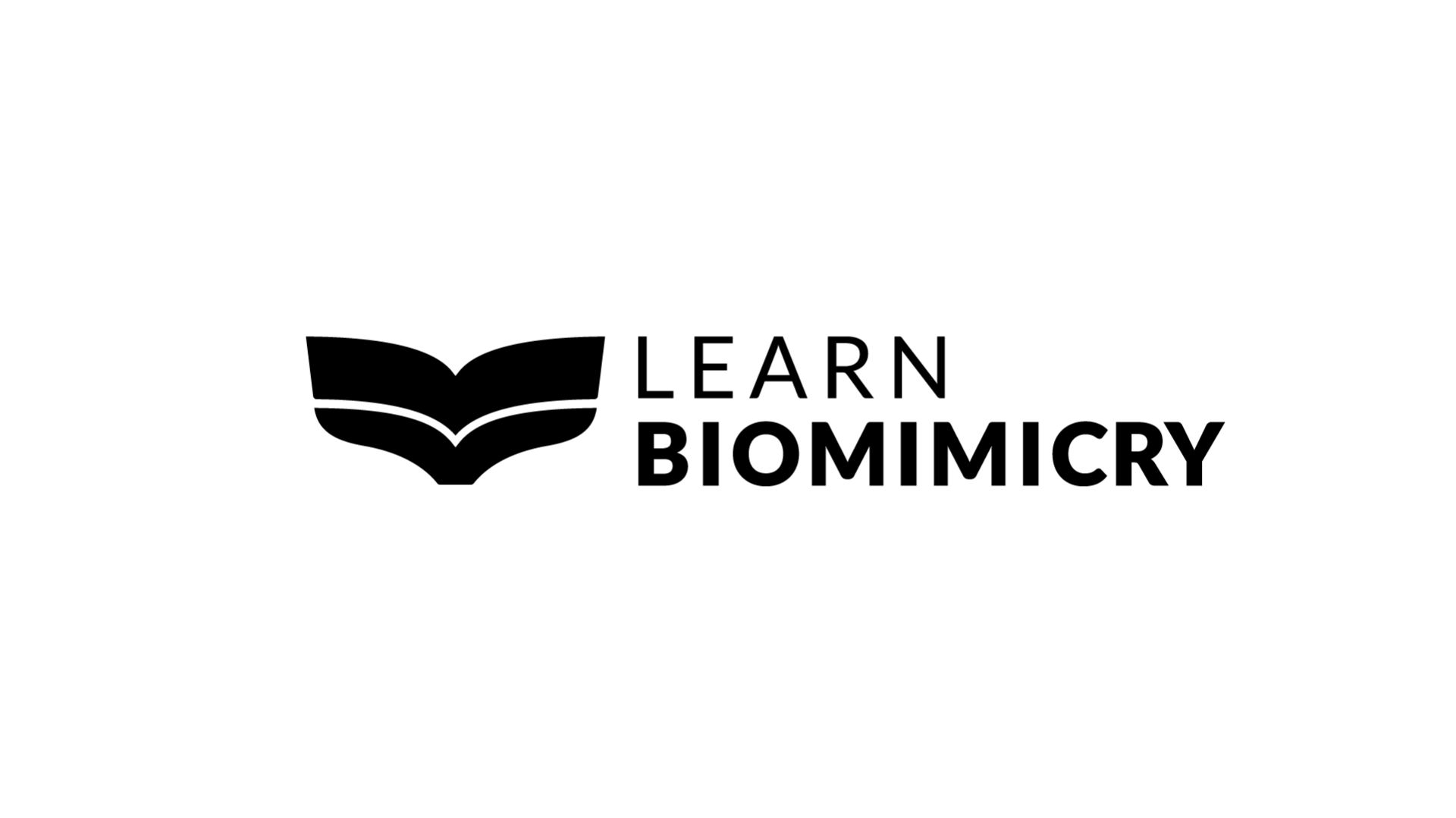 Learn Biomimicry Logo Black on White