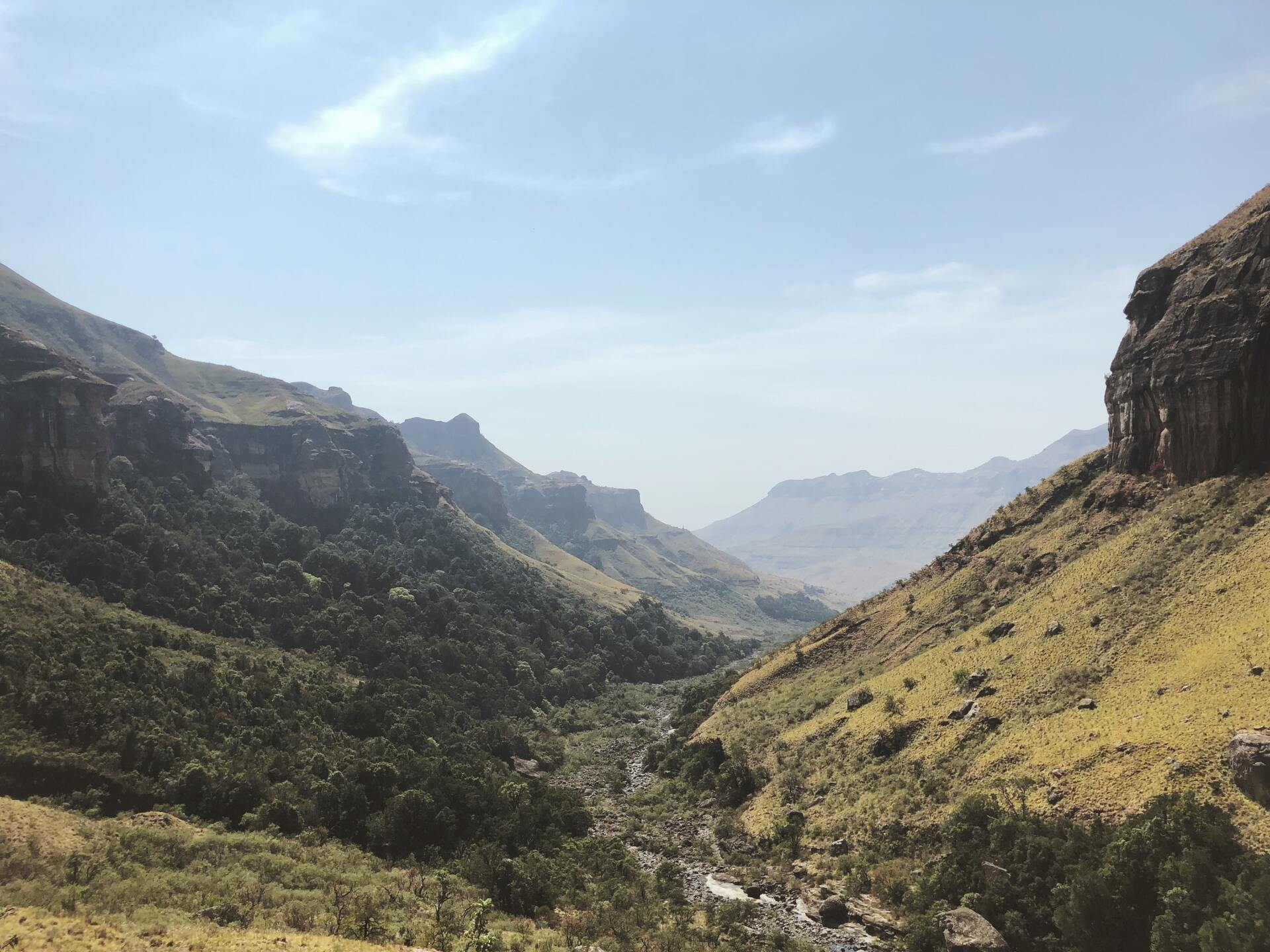 An image of mountains in the Natal Drakensberg