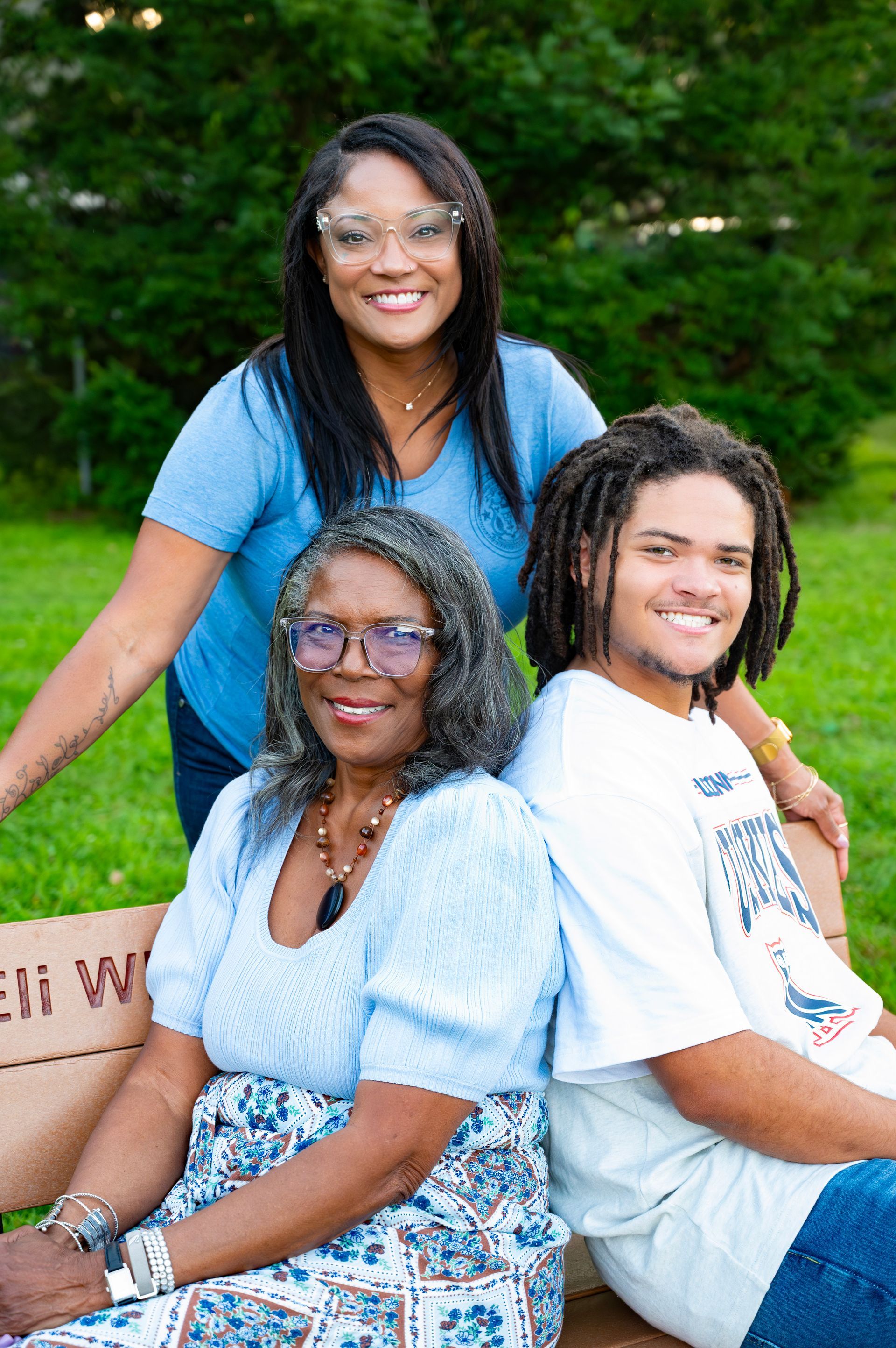 Maya Nicole, mom, and son