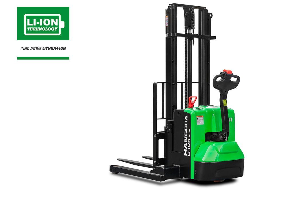 Electric Lithium-ion Walkie Straddle Stacker 2,500lbs