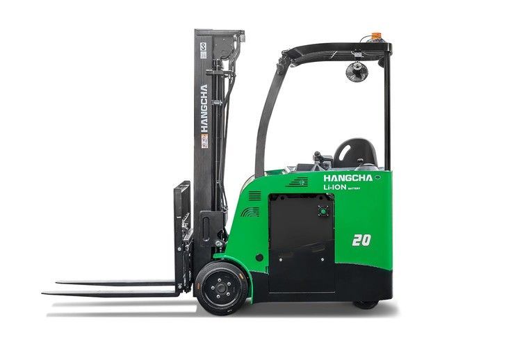 3 Wheel Electric Lithium-ion Stand-Up Counterbalanced Forklift 3,000-5,000lbs
