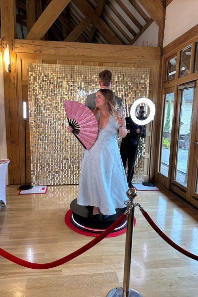 360 Photo Booth Hire Rivervale Barn | Hampshire Wedding Entertainment