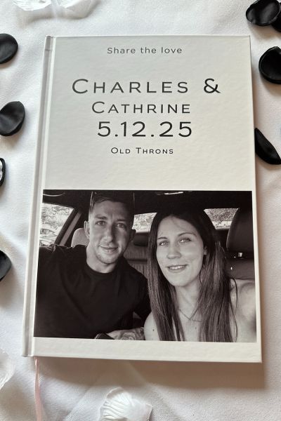 Charlie & Catherine’s Chic Black & White Wedding at Old Thorns Hotel, Hampshire - wedding photo booth hire - 4