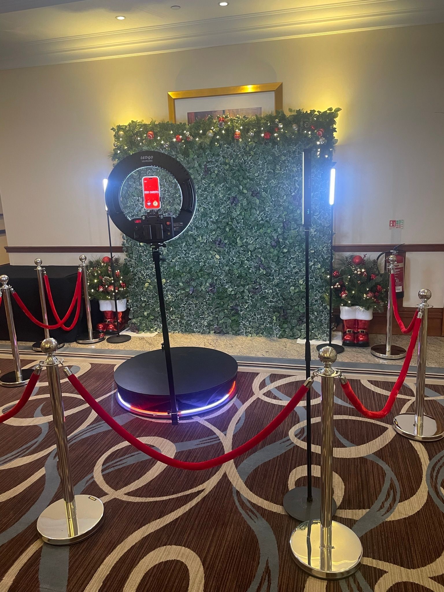 CHRISTMAS FOLIAGE BACKDROP