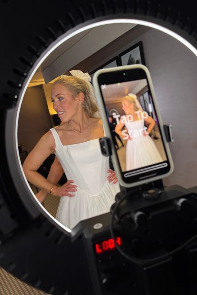 Connor & Rebecca’s Stunning Black & White 360 photo boothWedding at The Aviator Hotel, Farnborough, Hampshire