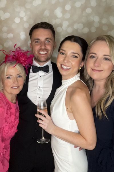 Froyle Park Wedding Inspiration | Mark & Sasha’s Champagne Glitter Photo Booth with Unlimited Prints - Party Delights Photo Booth