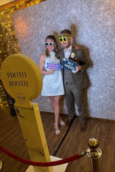 Melissa & Rob’s Photo Booth hire Wedding at The Old Mill, Aldermaston, Reading