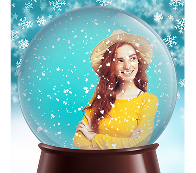 Christmas Virtual Photo Booth Template