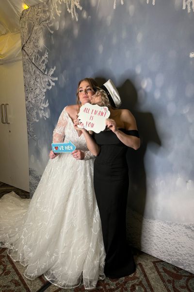 Winter Wedding at Audleys Wood Hotel - Wedding Photo Booth Hampshire -