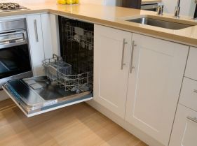 Kitchen cupboards and appliances